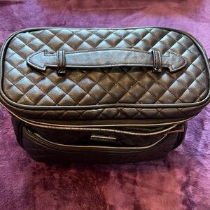 Black Quilted women’s makeup Bag